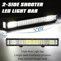 22 inch Triple Row Straight Combo Beam LED Light Bar