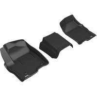 3D MAXpider 19-21 GMC Sierra Silverado Double/Crew Bench Seat Kagu 1st Row Floormats - Black