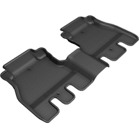 3D MAXpider 2018-2020 Jeep Wrangler JL Unlimited Kagu 2nd Row Floormats - Black