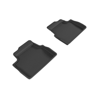 3D MAXpider 2014-2019 Mini Hardtop 4-Door Kagu 2nd Row Floormats - Black