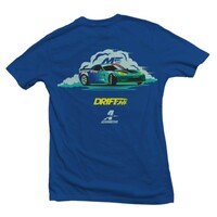 Aeromotive Drift Car Logo Blue T-Shirt - XX-Large