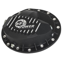 aFe Power Pro Series Rear Differential Cover Black w/ Machined Fins 99-13 GM Trucks (GM 9.5-14)