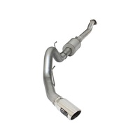 aFe Atlas Exhausts 4in Cat-Back Aluminized Steel Exhaust 2015 Ford F-150 V6 3.5L (tt) Polished Tip