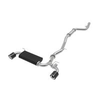 aFe POWER Takeda 2020 Toyota Supra L6-3.0L (t) 3in-2.5in 304 SS CB Exhaust Carbon Tips