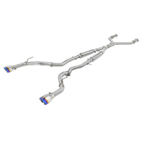 aFe Takeda 2.5in 304 SS Cat-Back Exhaust System w/ Blue Flame Tips 16-18 Infiniti Q50 V6-3.0L (tt)