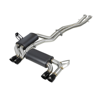 aFe MACH ForceXP 2.5 IN 304 Stainless Steel Cat-Back Exhaust System w/ Black Tips 01-06 BMW M3 (E46)