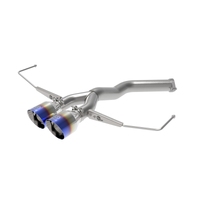 aFe Takeda 3in-2.5in 304 SS Axle-Back Exhaust w/Blue Flame Tip 19-20 Hyundai Veloster I4-1.6L(t)