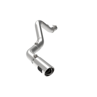 aFe Large Bore-HD 5 IN 409 SS DPF-Back Exhaust System w/Polished Tip 20-21 GM Truck V8-6.6L