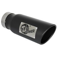 aFe MACH Force-Xp 409 Stainless Steel Exhaust Tip 3.5 In x 4.5in Out x 12in L Clamp-On