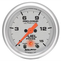 Autometer Ultra-Lite 2-1/16in 15PSI Stepper Motor Fuel Pressure Gauge