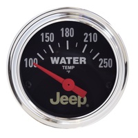 Autometer Jeep 52mm 100-250 Deg F Short Sweep Electronic Water Temperature Gauge