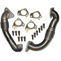 ATS Diesel 2001-2015 GM 6.6L Duramax Up Pipe Direct Replacement Kit (Driver & Pass Side Incl. HW)