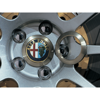 Advan 65mm Alfa Romeo Centercap Adapter Ring - Silver Alumite