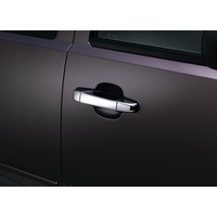 AVS 07-13 Chevy Silverado 1500 (Handle Only) Door Lever Covers (4 Door) 4pc Set - Chrome