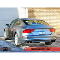 AWE Tuning Audi C7 / C7.5 S7 4.0T Track Edition Exhaust - Diamond Black Tips