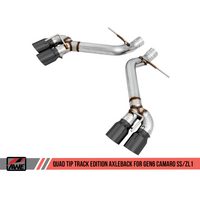 AWE Tuning 16-19 Chevrolet Camaro SS Axle-back Exhaust - Track Edition (Quad Diamond Black Tips)