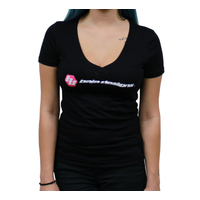 Baja Designs Black Ladies V Neck T Shirt - Large