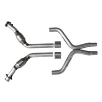 BBK 11-14 Mustang 3.7 V6 High Flow X Pipe With Catalytic Converters - 2-1/2