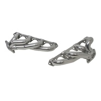 BBK 87-95 Ford F150 Truck 5.0 302 Shorty Unequal Length Exhaust Headers - 1-5/8 Silver Ceramic