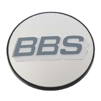 BBS Center Cap 56mm Polished/Grey & White