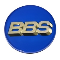 BBS Center Cap 70.6mm Blue/Gold (3-Tab)