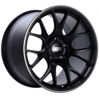 BBS CH-R 19x9 5x120 ET44 Satin Black Polished Rim Protector Wheel -82mm PFS/Clip Required