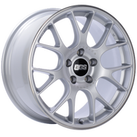 BBS CH-R 19x9 5x120 ET44 Brilliant Silver Polished Rim Protector Wheel -82mm PFS/Clip Required