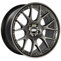 BBS CH-RII 20x9 5x112 ET30 CB66.5 Satin Platinum Center Black Lip Stainless Steel Rim Prot Wheel