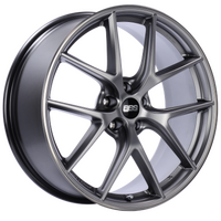 BBS CI-R 19x8 5x112 ET44 Platinum Silver Polished Rim Protector Wheel -82mm PFS/Clip Required