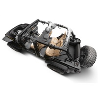 BedRug 18-23 Jeep Wrangler JL BedTred 4 Door 6 PC Rear Kit w/ Gap Hider
