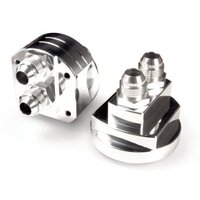 BLOX Racing Remote Oil Filter Relocation Kit - Polished