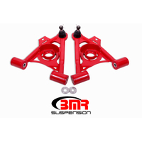 BMR 79-93 Fox Mustang Non-Adj Lower A-Arms Standard Ball Joint Spring Pocket - Red