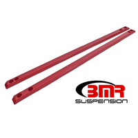 BMR 15-17 S550 Mustang Super Low Profile Chassis Jacking Rails - Red