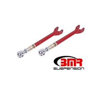 BMR 08-17 Challenger Lower Trailing Arms w/ On-Car Adj. Rod Ends - Red