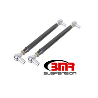 BMR 79-98 Fox Mustang Chrome Moly Lower Control Arms w/ Double Adj. Rod Ends - Black Hammertone