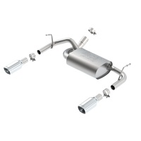 Borla 12-14 Jeep Wrangler JK 2Dr & 4Dr Rear Section ATAK Single Sqaure Rolled Angle-Cut Exit Exhaust