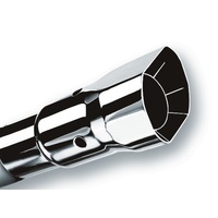 Borla Universal Polished Tip Single Square Angle-Cut Intercooled (inlet 2 1/2in. Outlet 2 7/8 x 2 3/