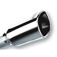Borla 2.25in Inlet 3.28in x 3.5in Square Rolled Angle Cut x 7.88in Long Exhaust Tip