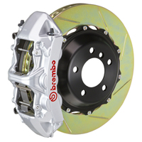 Brembo 07-12 335xi Front GT BBK 6 Piston Cast 380x32 2pc Rotor Slotted Type1-Silver