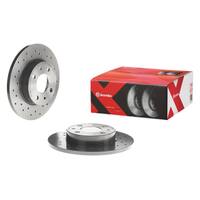 Brembo 04-08 Chrysler Crossfire/90-93 Mercedes 300CE Rear Premium Xtra Cross Drilled UV Coated Rotor