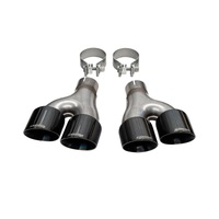 Corsa 11-21 Jeep Grand Cherokee Twin 2.5in Inlet / 4in Outlet Black PVD Pro-Series Tip Kit