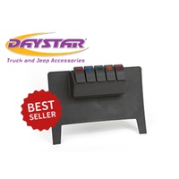 Daystar 2007-2018 Jeep Wrangler JK 2WD/4WD (Automatic Trans) - Black Lower Switch Panel