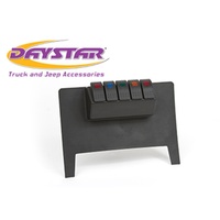 Daystar 2007-2018 Jeep Wrangler JK 2WD/4WD (Auto Trans) - Black Lower Switch Panel (w/ Switches)