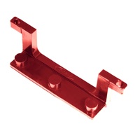 Daystar License Plate Bracket for Roller Fairlead Isolator Red