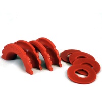 Daystar D-Ring Isolator and Washers Red