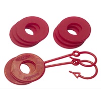 Daystar Red Locking D Ring Isolator w/Washer Kit