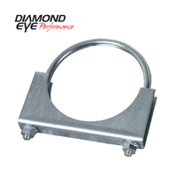 Diamond Eye CLAMP 4in 3/8in U-BOLT 11 GAUGE SADDLE ZINC-COATED HEAVY DUTY