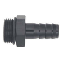 DeatschWerks 10AN ORB Male to 1/2in Male Triple Barb Fitting (Incl O-Ring) - Anodized Matte Black