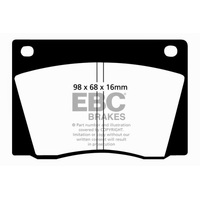 EBC 67-74 Ac 428 7.0 Greenstuff Front Brake Pads