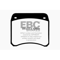 EBC 63-69 Rover Mini Cooper Greenstuff Front Brake Pads